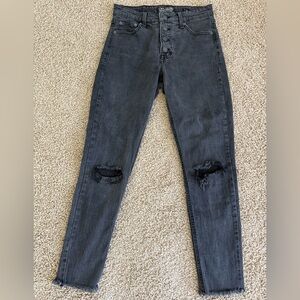 Lucky Brand Black Distressed Skinny Jeans